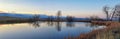 Views Of Joshâs Pond Walking Path, Reflecting Sunset In Broomfield Colorado Surrounded By Cattails, Plains And Rocky Mountain La
